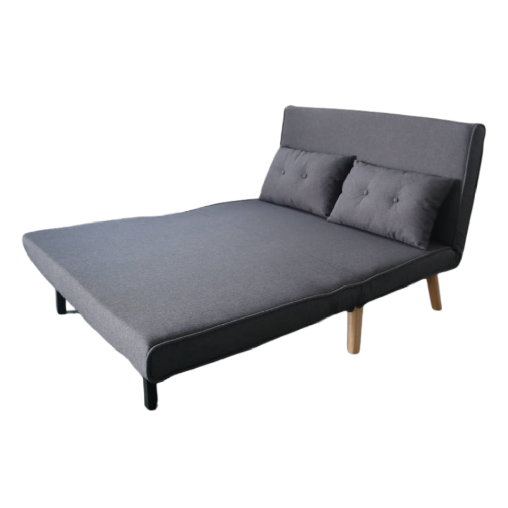 concept-usine-doris-canap-convertible-tissu-gris-2-places-120-cm image 4