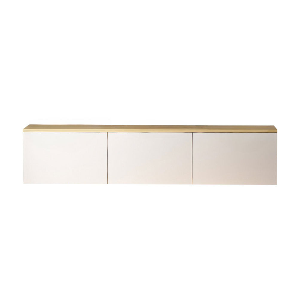 concept-usine-lumi-meuble-tv-suspendu-blanc-bois-led-160-cm image 5