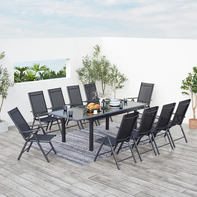 concept-usine-ravenne-10-salon-jardin-noir-10-places-extensible image 1