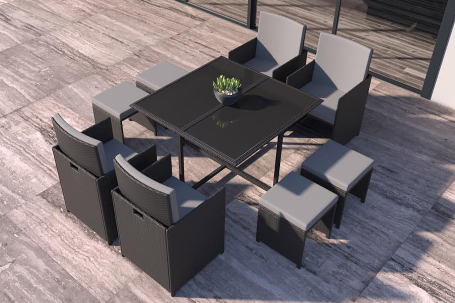 concept-usine-florida-8-salon-jardin-8-places-noir-blanc image 6