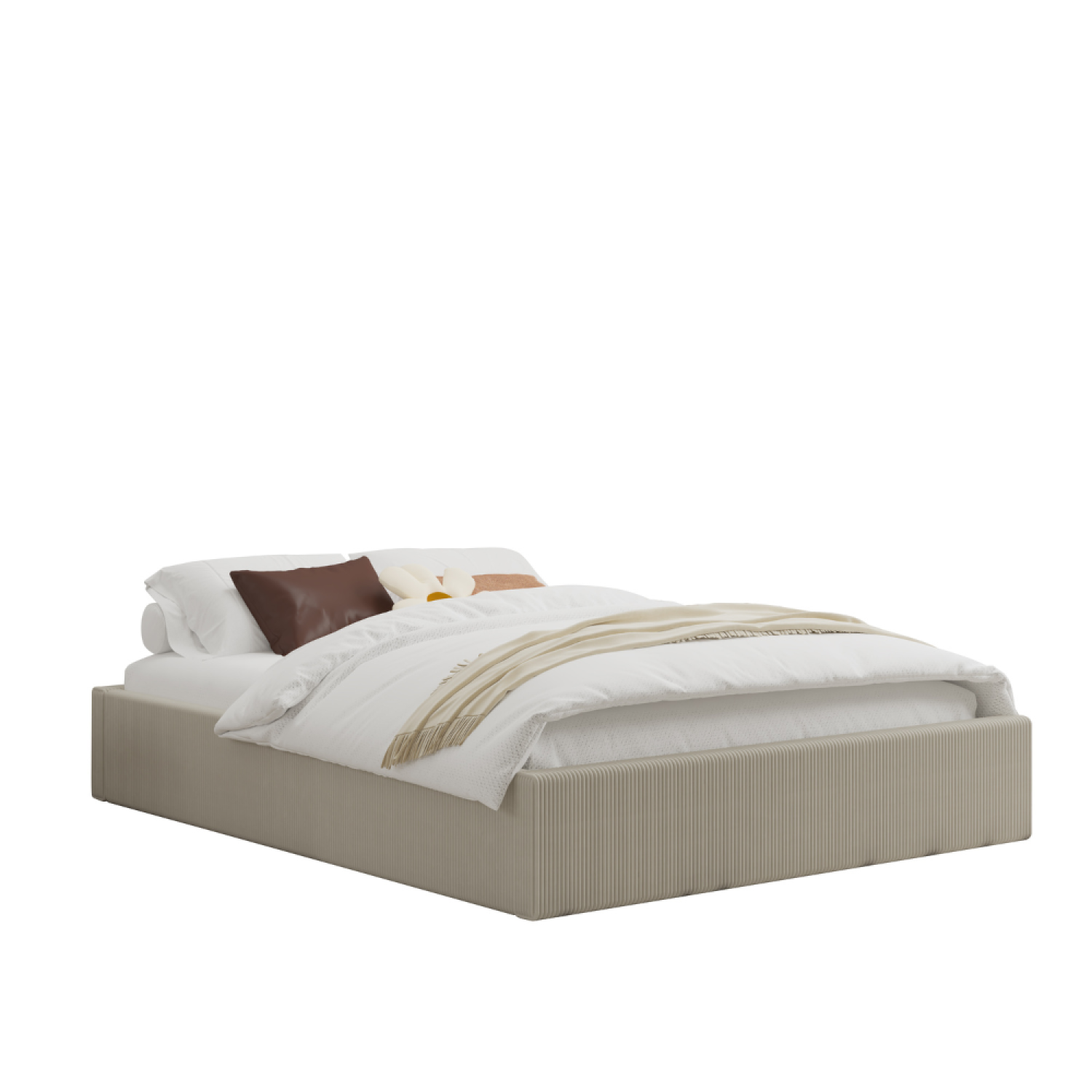 concept-usine-austin-lit-coffre-140x190-velours-c-tel-beige-2-places image 5