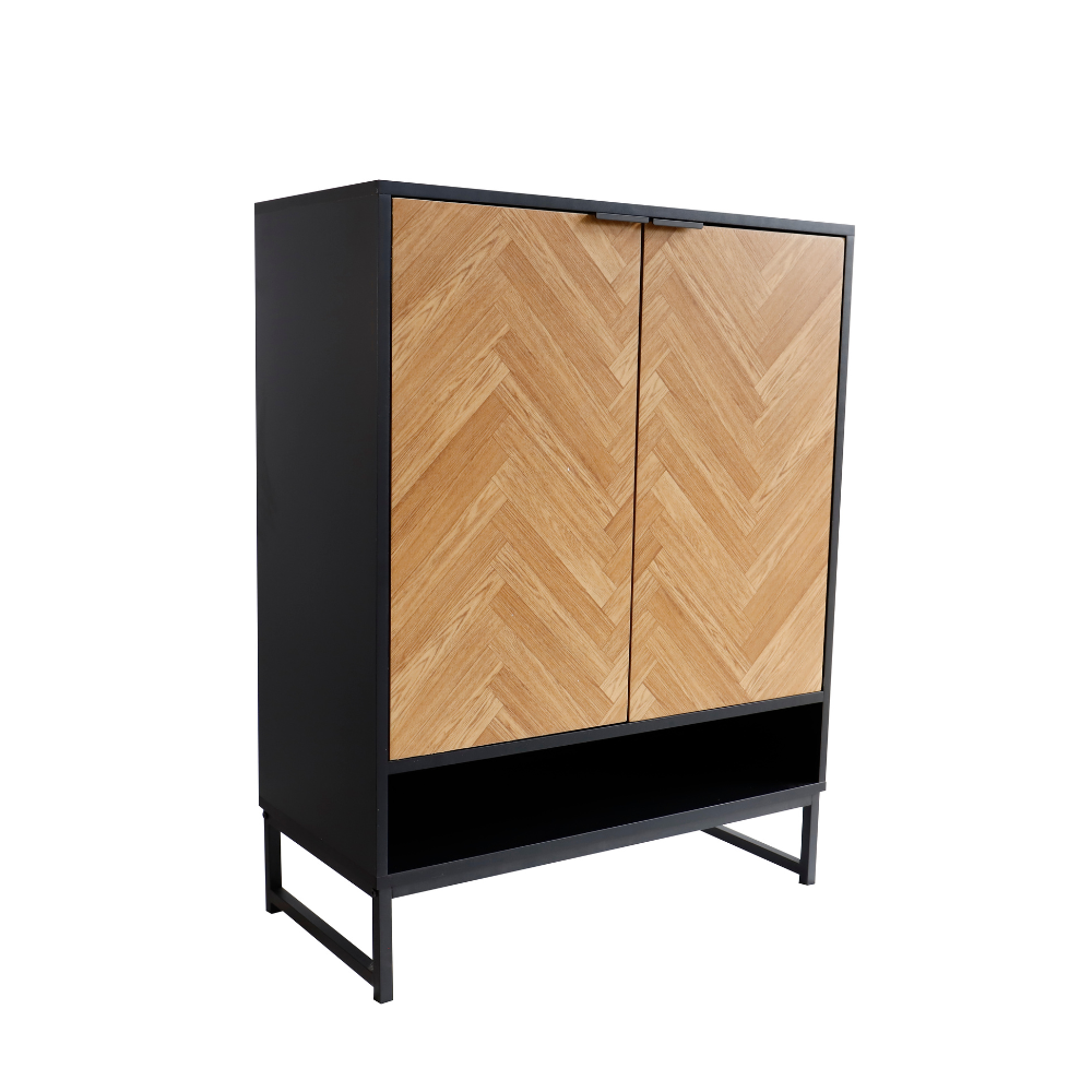 concept-usine-floor-meuble-entr-e-bois-noir-avec-porte image 4