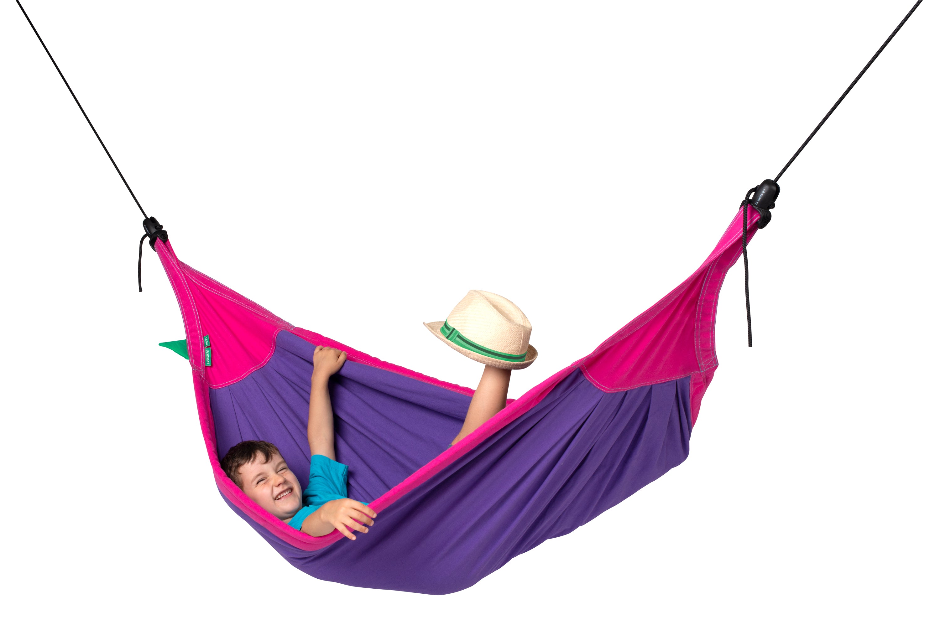 la-siesta-moki-lilly-hamac-enfant-lila-rose-coton-bio image 2