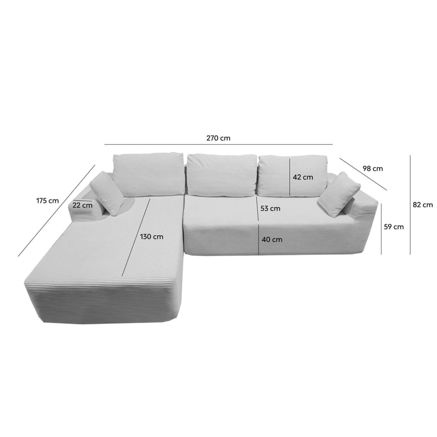 concept-usine-hove-canap-angle-velours-gris-anthracite image 5