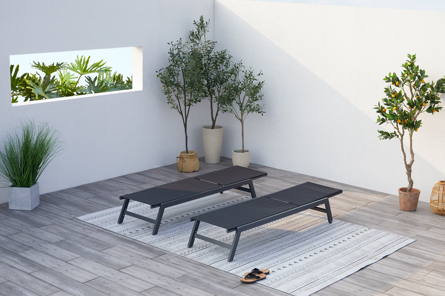 concept-usine-prato-transat-gris-inclinable-roulettes image 2