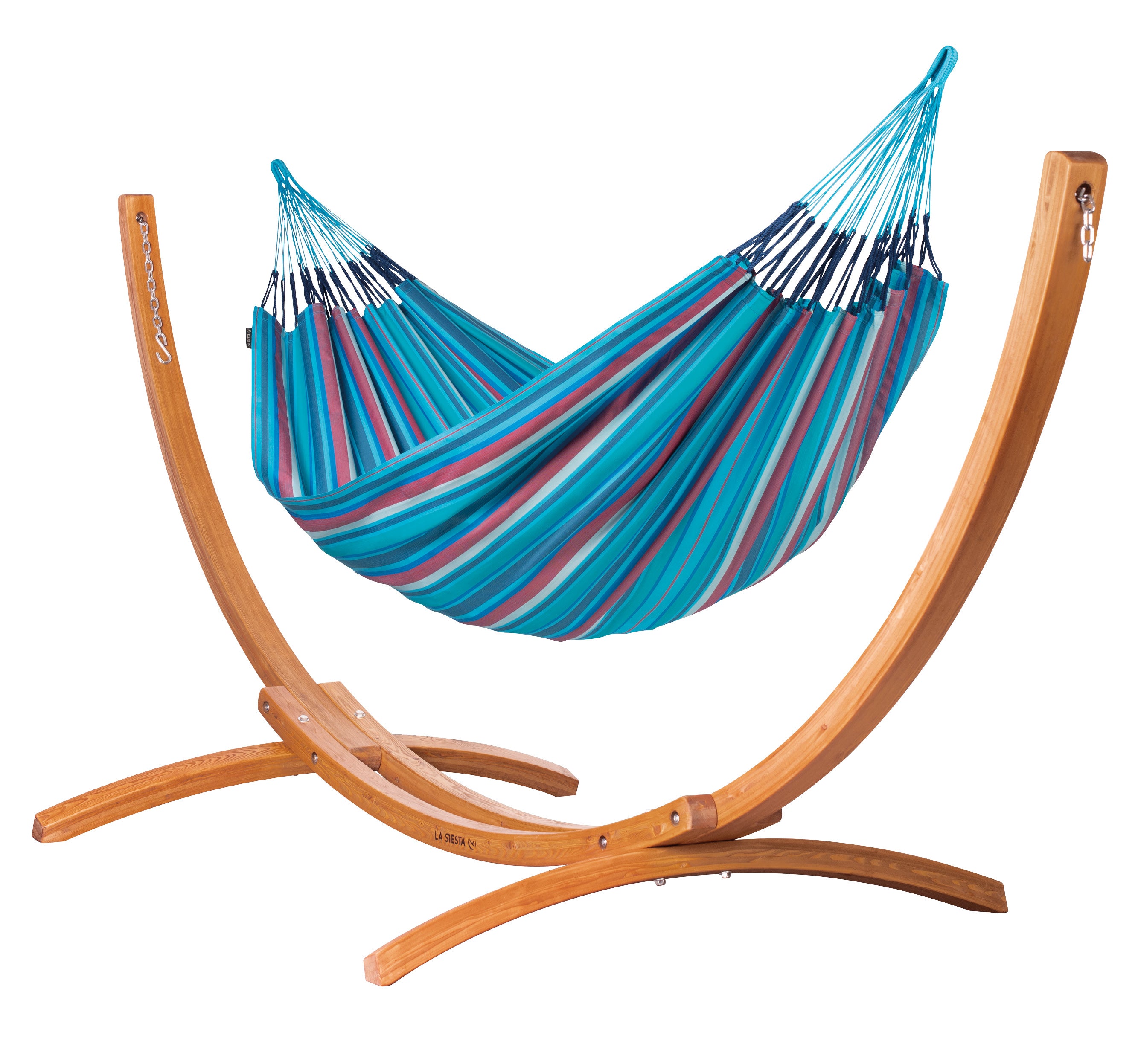 la-siesta-maera-hamac-double-avec-support-350-cm-wave-outdoor image 1