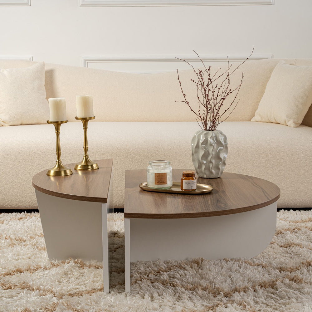concept-usine-xyn-table-basse-ronde-blanche-modulable image 1