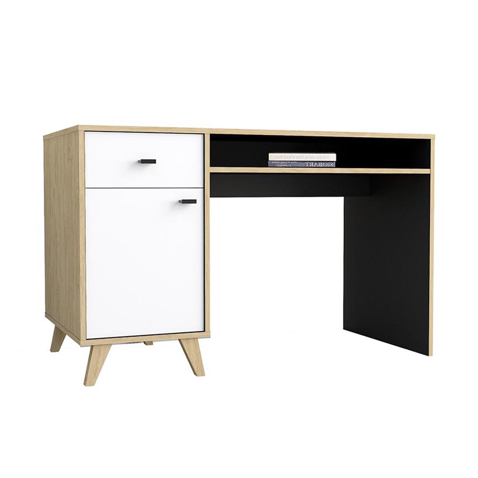 concept-usine-leira-bureau-bois-blanc-tiroir image 2