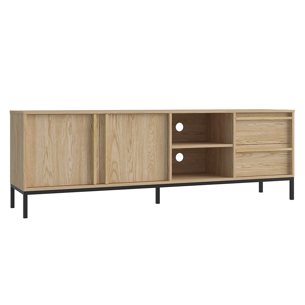 concept-usine-budapest-buffet-bois-180-cm-2-portes-industriel image 3