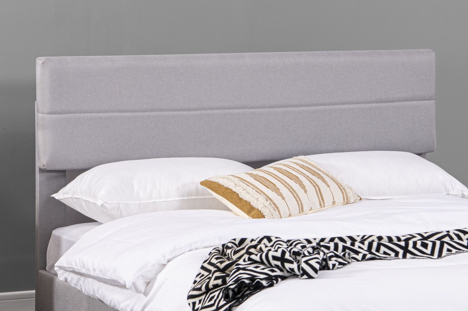 concept-usine-lincoln-lit-tissu-gris-160x200-cm-design image 3