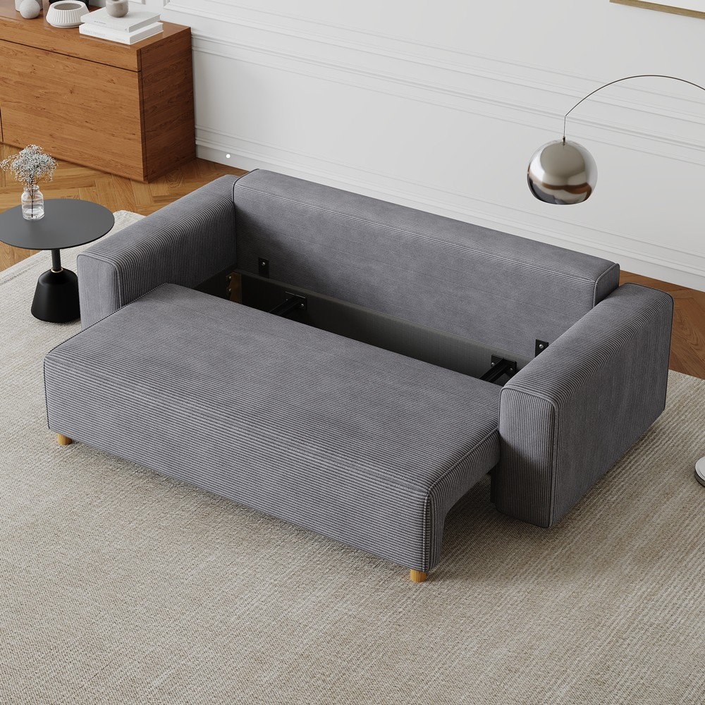concept-usine-kolding-canap-3-places-velours-gris-213-cm-convertible image 4