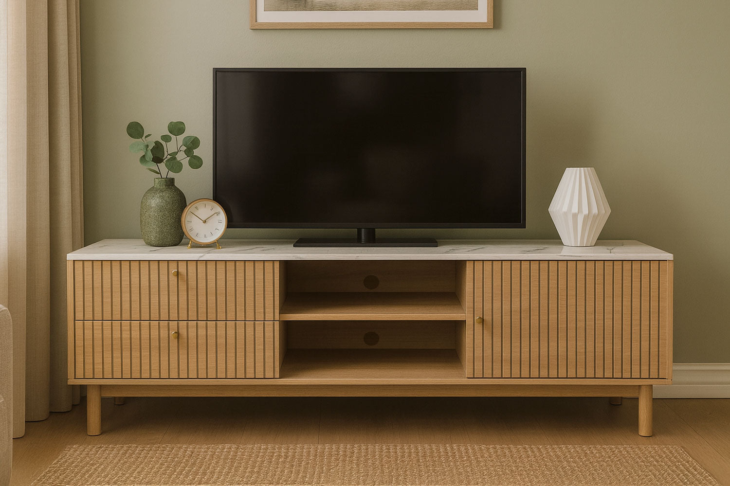concept-usine-trix-meuble-tv-bois-et-blanc-150-cm image 7