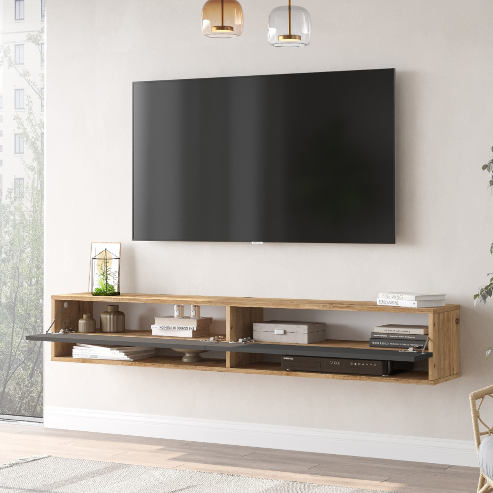 concept-usine-mio-meuble-tv-suspendu-bois-gris-180-cm image 3