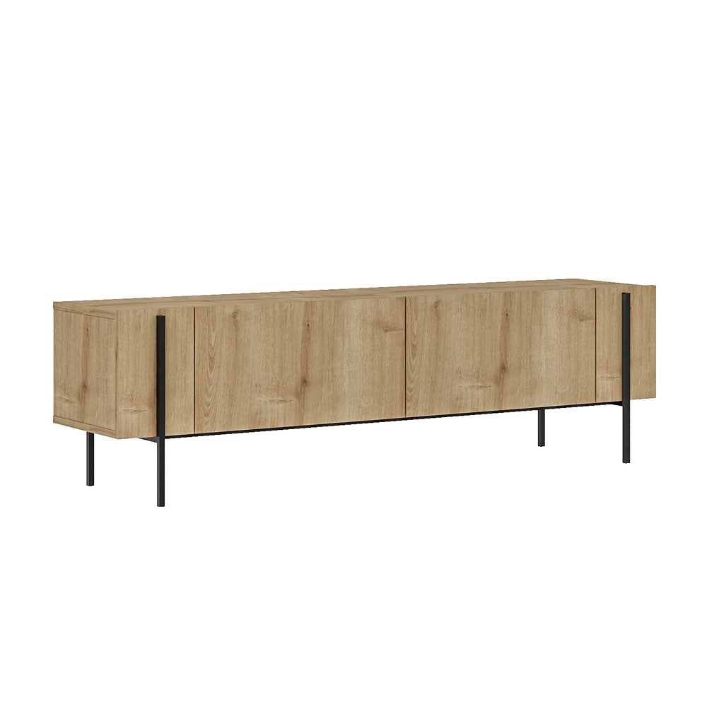 concept-usine-frena-meuble-tv-ch-ne-m-tal-160-cm-placards image 6