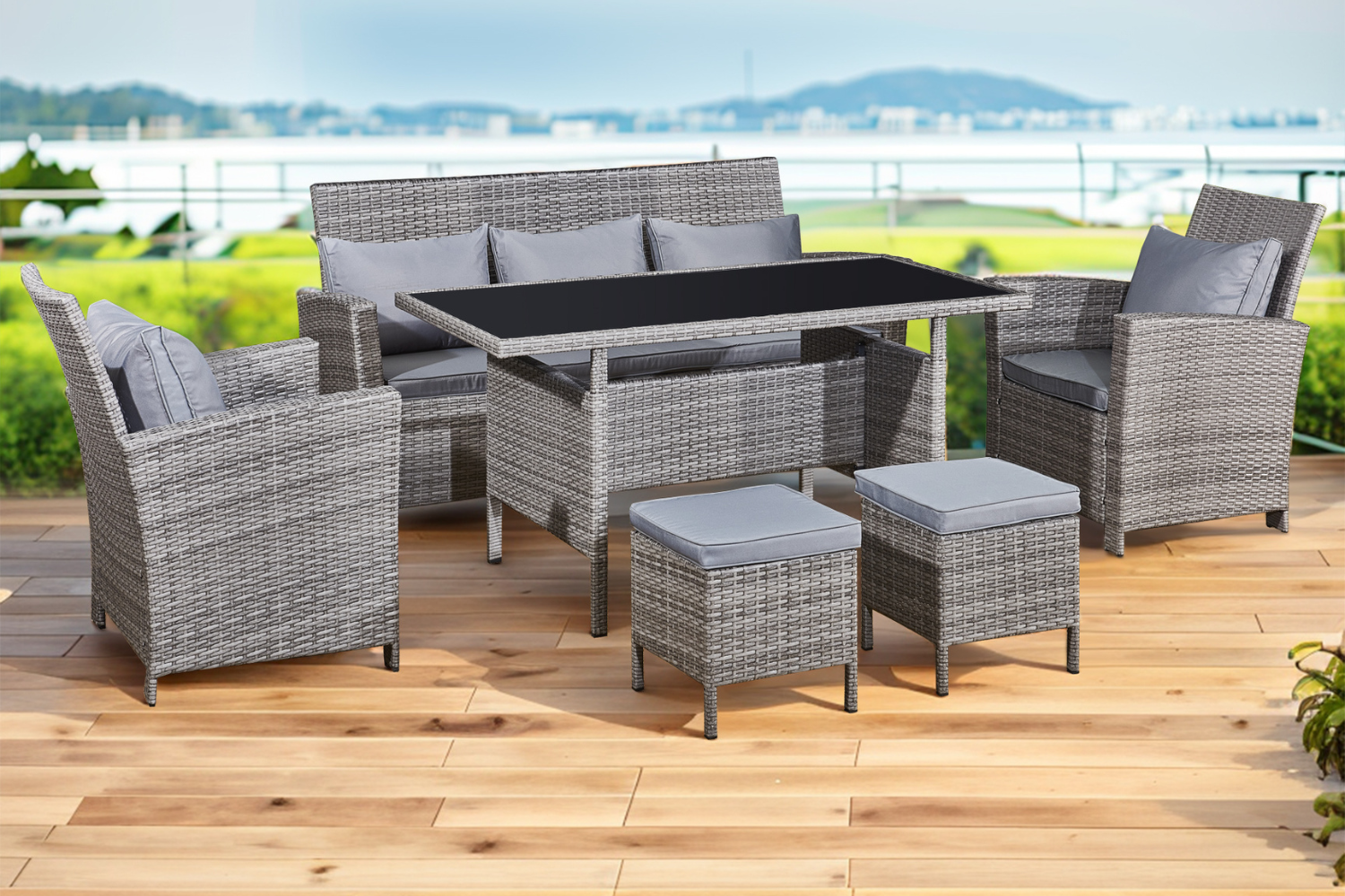 concept-usine-modena-salon-jardin-7-places-gris-fonc image 1