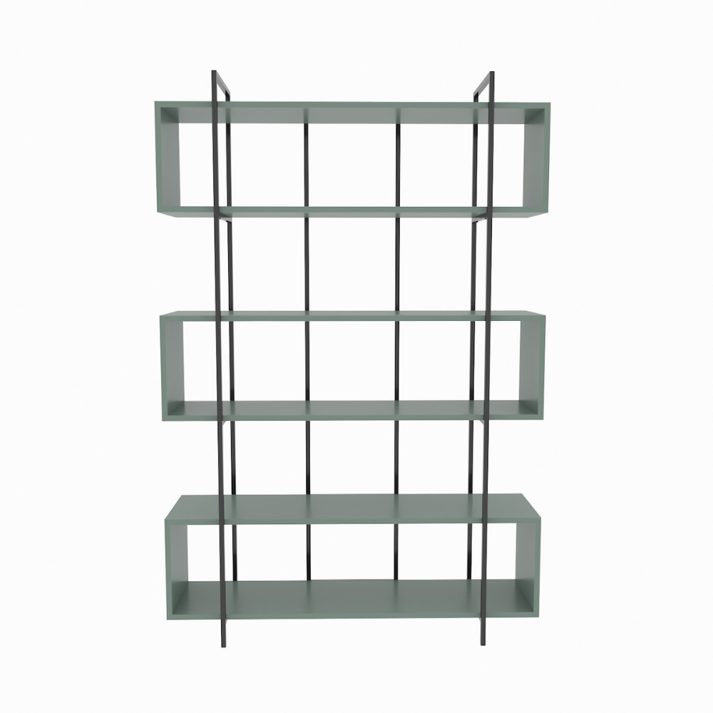 concept-usine-luli-biblioth-que-bois-vert-120-cm-6-niches image 4