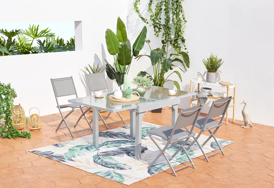 concept-usine-molvina-salon-de-jardin-extensible-gris-4-places image 1