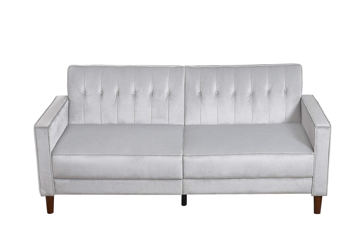 concept-usine-liverpool-canap-convertible-3-places-velours-gris-clair image 8