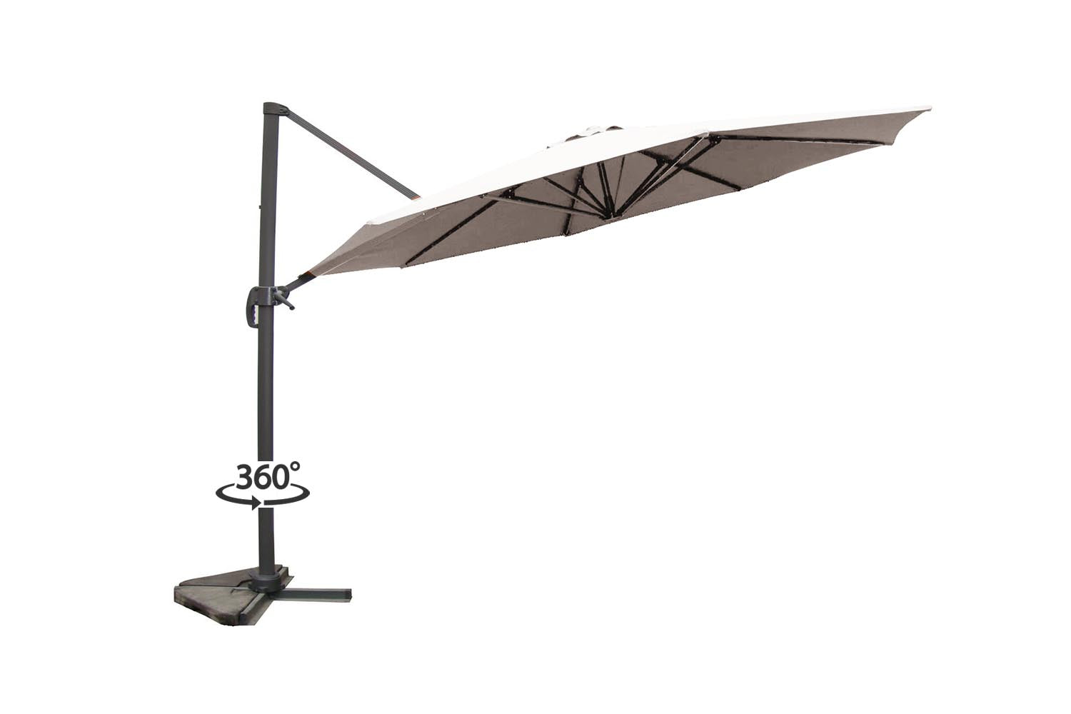 concept-usine-castillo-parasol-d-port-gris-350-cm-inclinable image 3