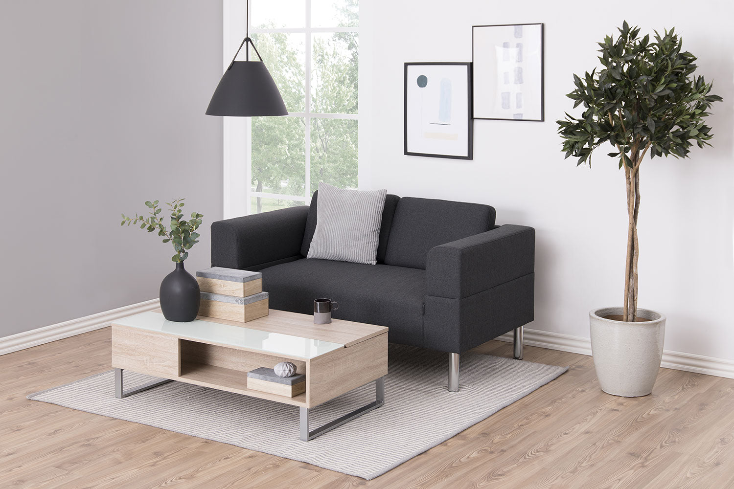 concept-usine-ela-table-basse-blanc-bois-avec-coffre image 2