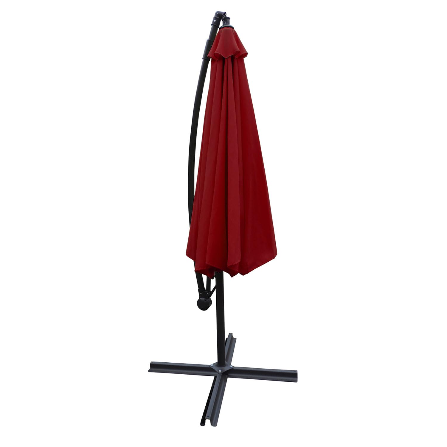 happy-garden-oahu-parasol-d-port-rond-3-5m-rouge image 2
