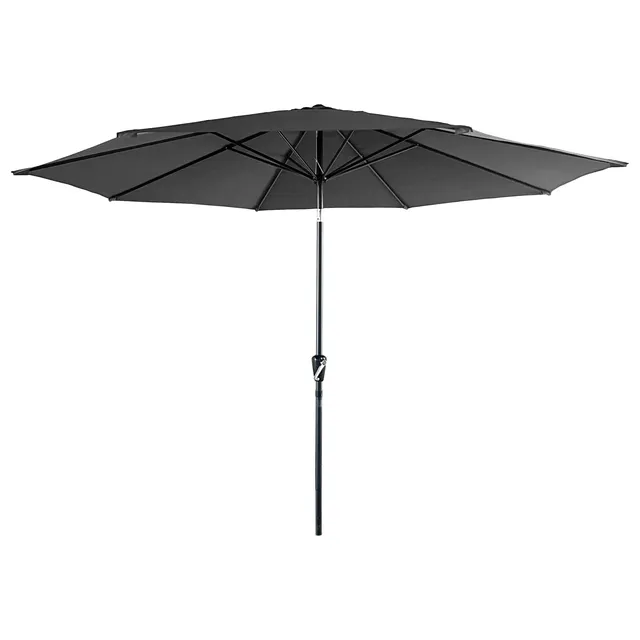 happy-garden-hapuna-parasol-droit-rond-3-30-m-gris image 1