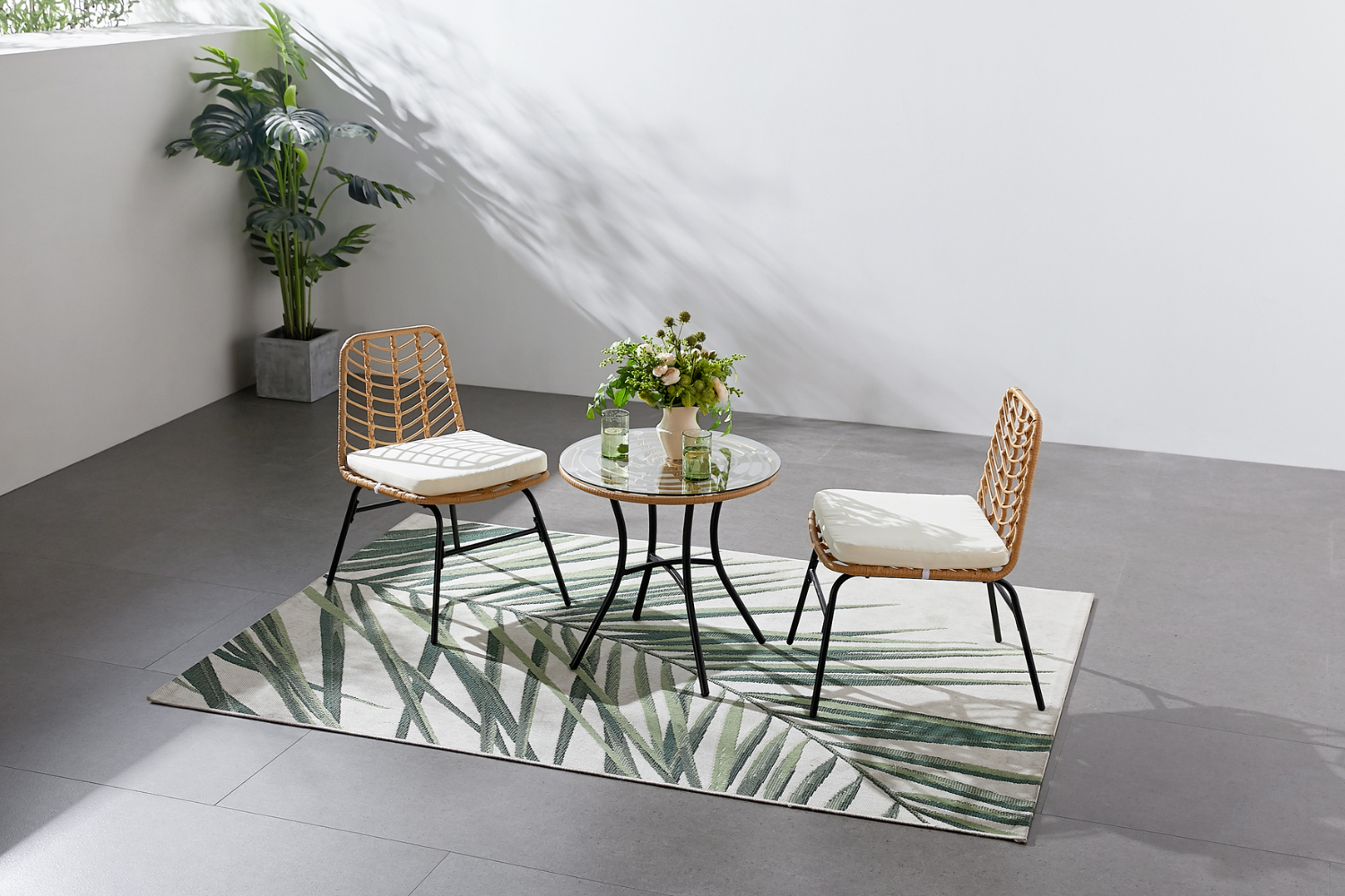 concept-usine-tol-de-petit-salon-jardin-2-places-rotin-beige image 1