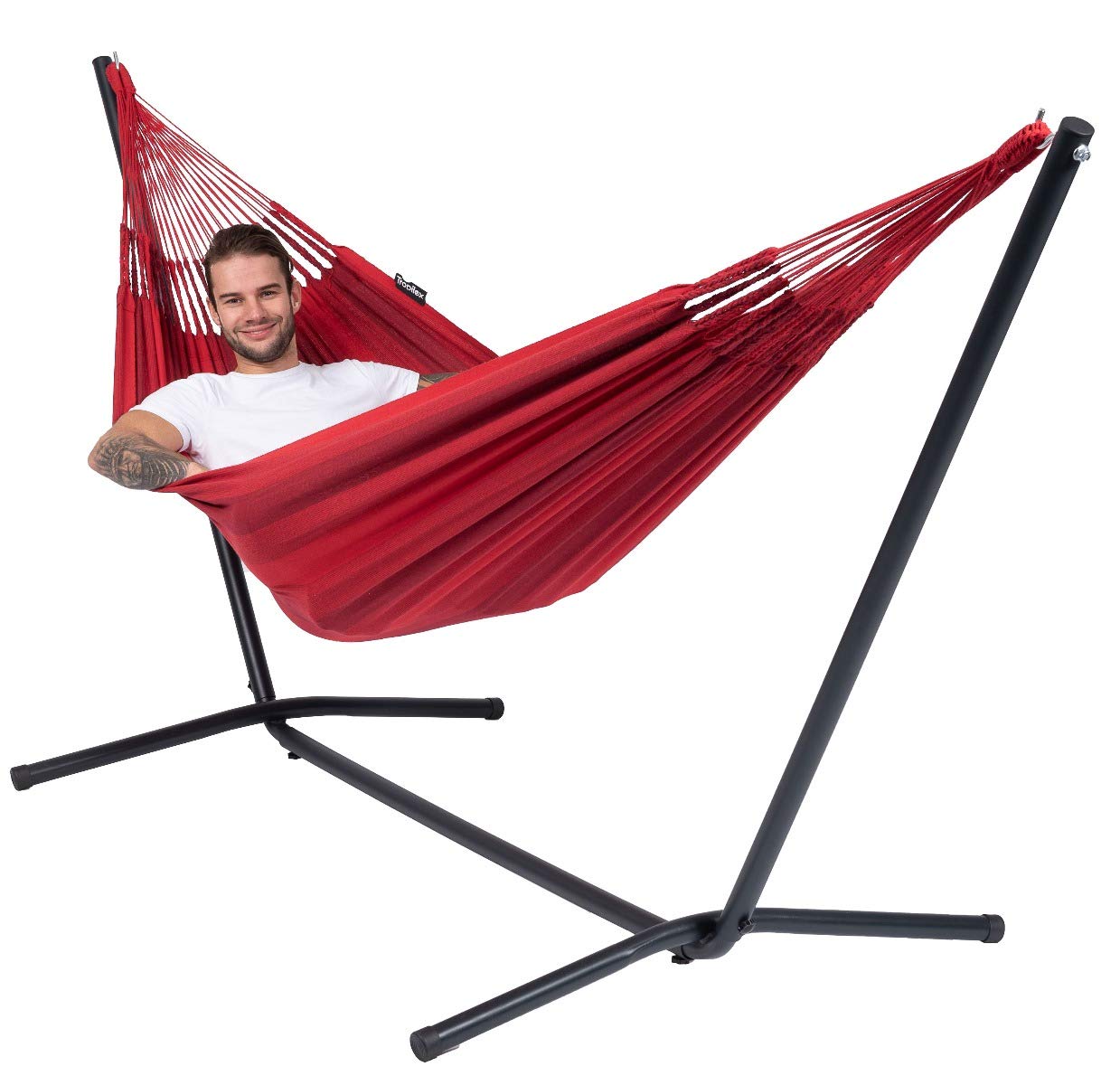 tropilex-dream-ensemble-hamac-rouge-avec-armature-coton image 5