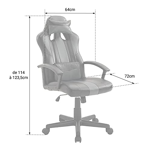 happy-garden-lampedusa-crash-fauteuil-gamer-noir-et-gris image 5