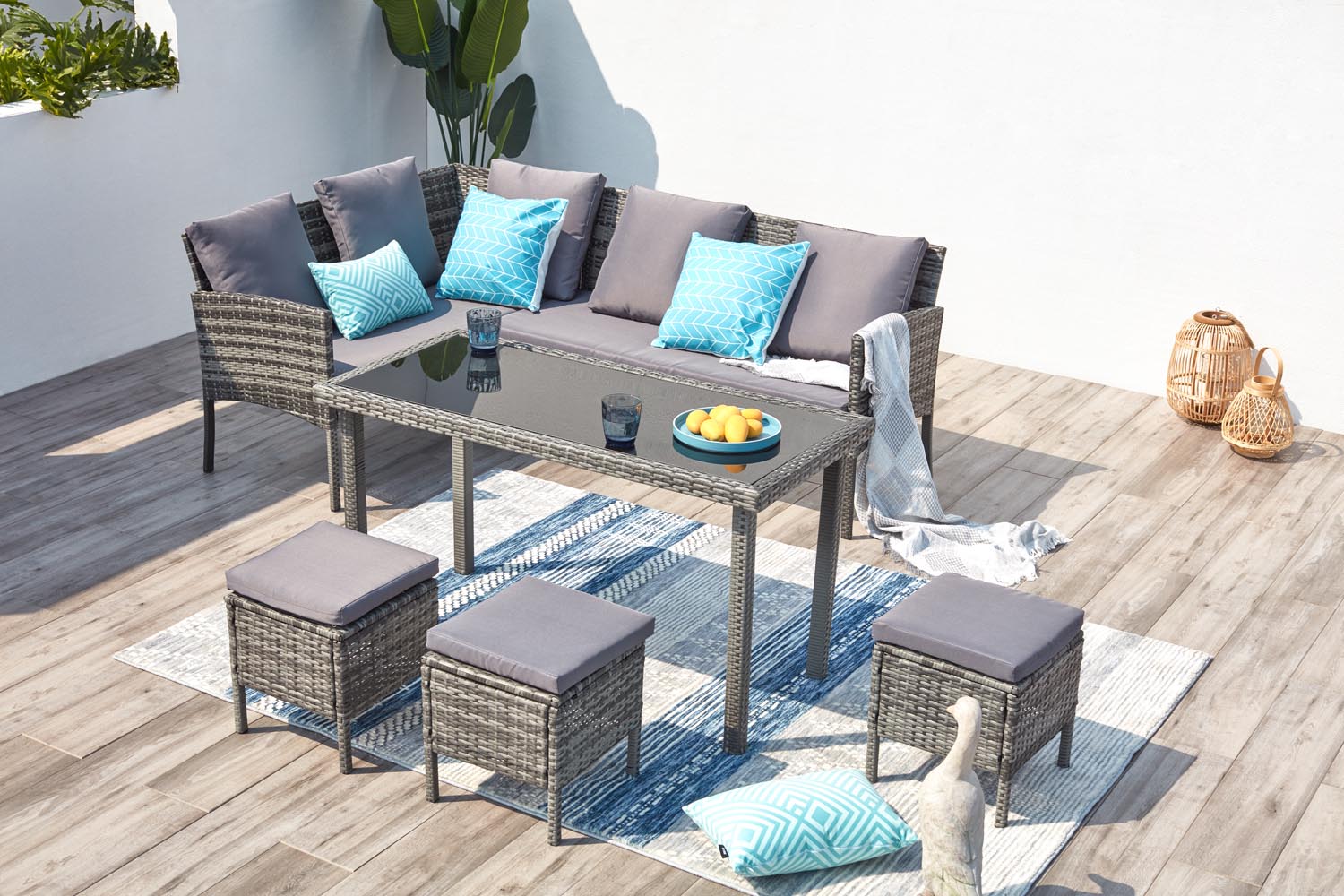 concept-usine-cordoba-salon-jardin-8-places-gris-fonc image 1