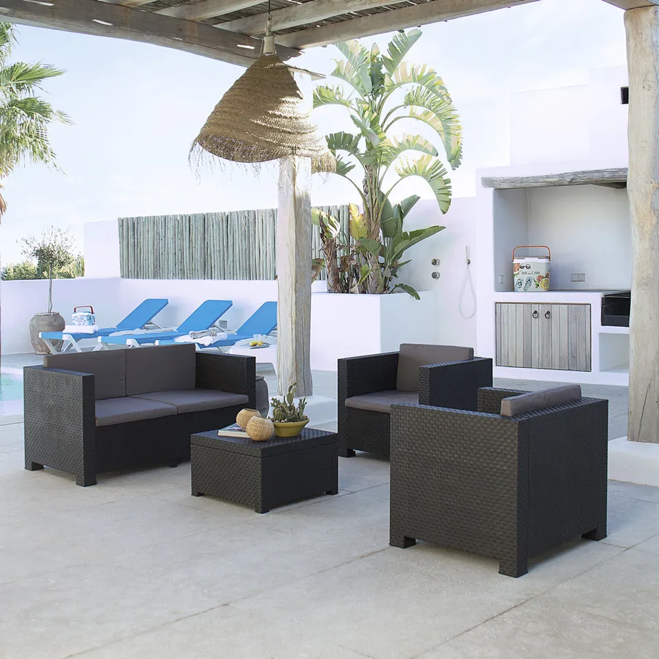 concept-usine-solis-salon-de-jardin-4-places-gris-coffre image 1
