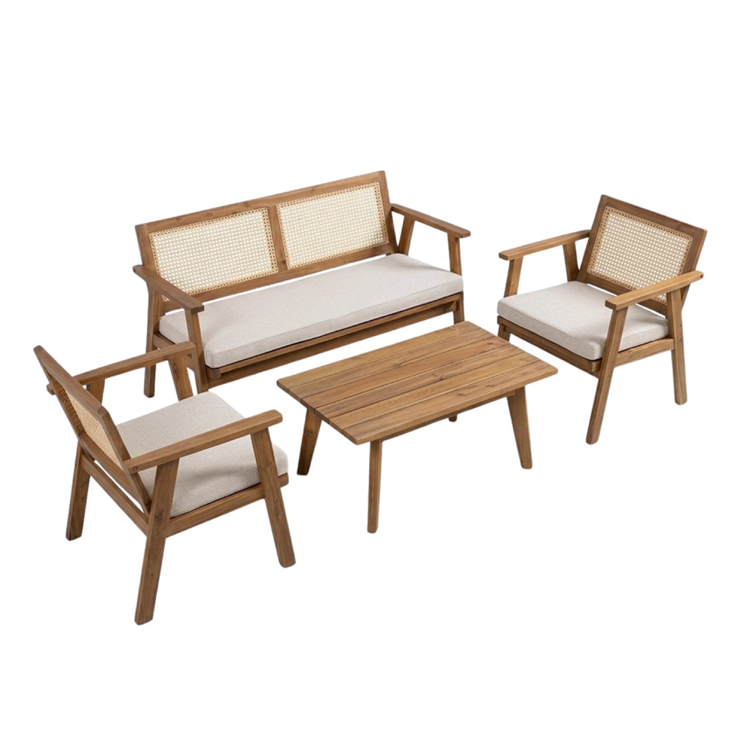 concept-usine-hanoi-4-salon-de-jardin-bois-acacia-4-places image 6