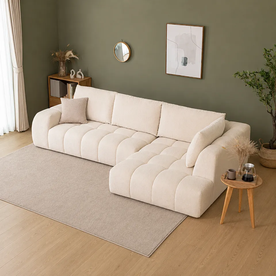 concept-usine-chester-canap-d-angle-5-places-beige-chenille image 1
