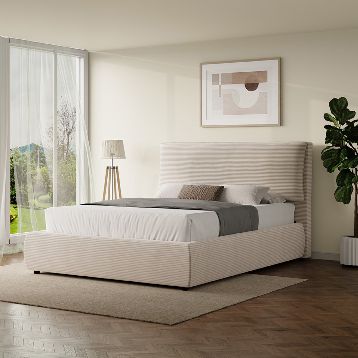 concept-usine-fresno-140x190-lit-coffre-beige-velours-c-tel image 1