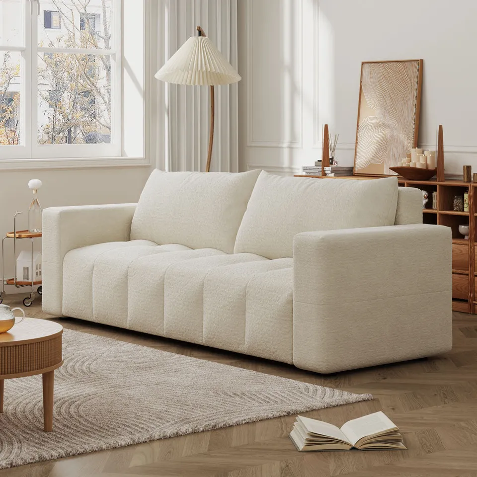 concept-usine-canterbury-canap-3-places-bouclette-beige-coffre image 1