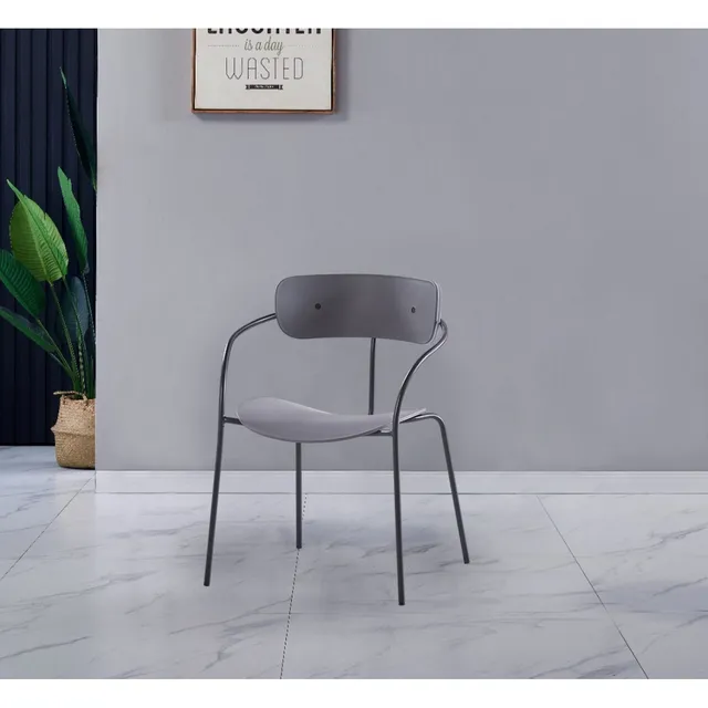 concept-usine-alexia-2-chaise-salle-manger-gris-fonc-m-tal image 1