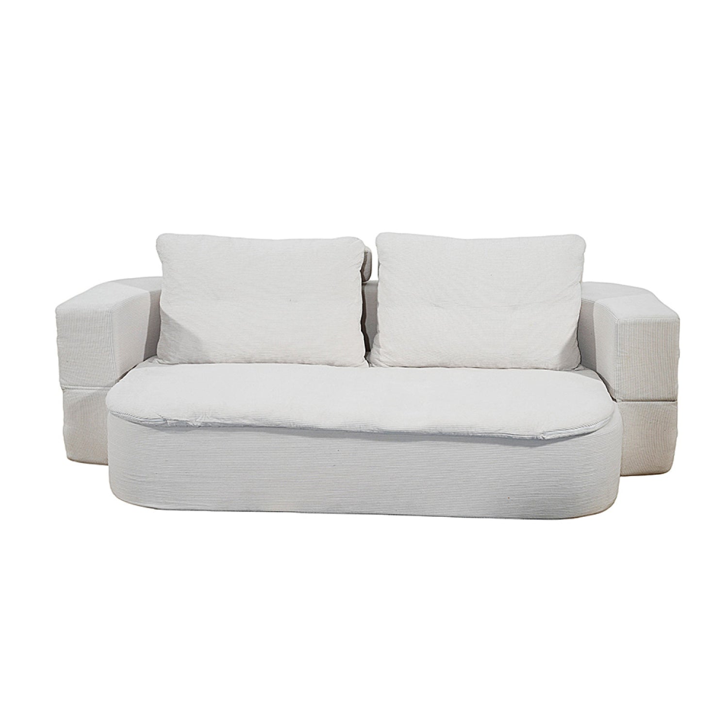 concept-usine-watford-canap-convertible-velours-beige-3-places image 6