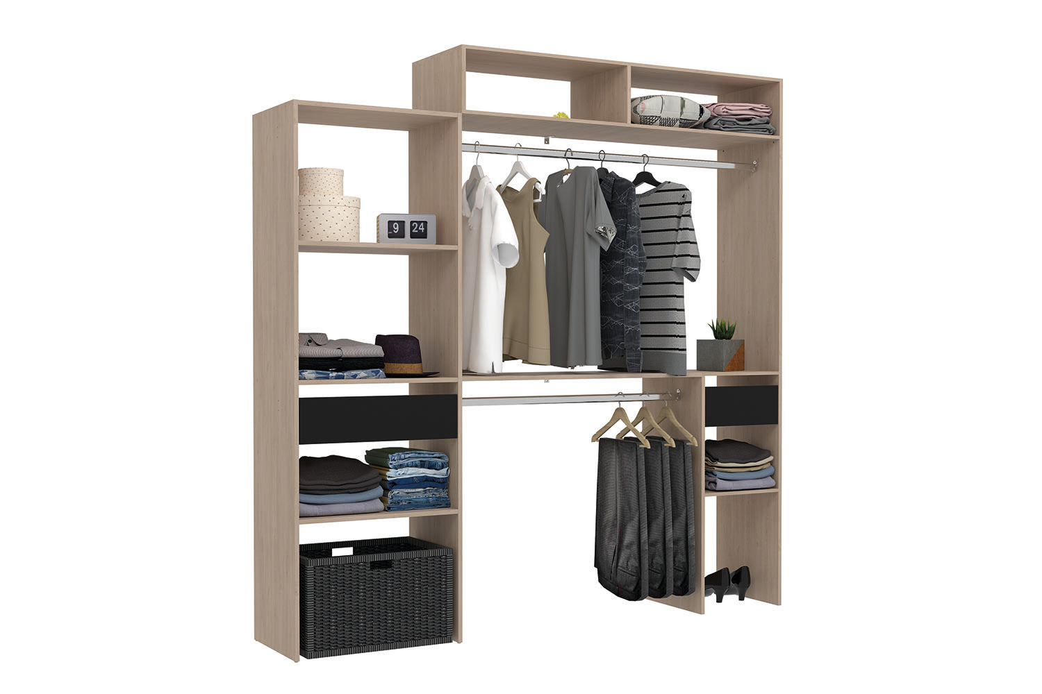 concept-usine-elys-e-dressing-extensible-blanc-140-cm-avec-tiroir image 5