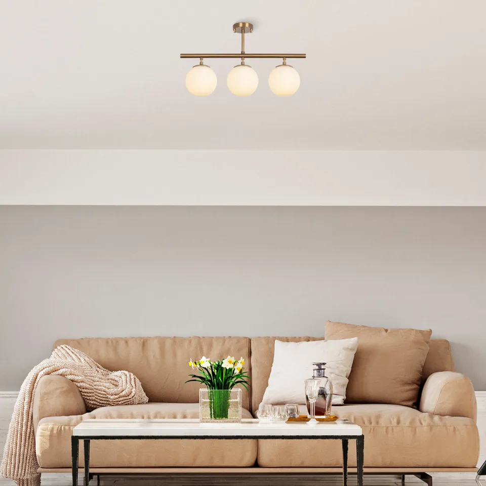 concept-usine-ambre-plafonnier-cuivre-3-lampes-m-tal image 1
