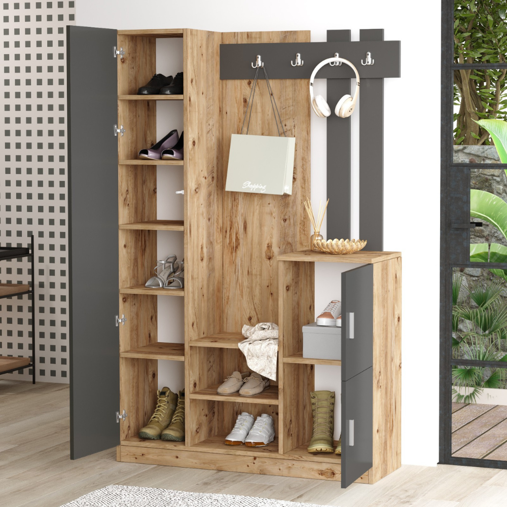 concept-usine-anka-meuble-d-entr-e-bois-gris-avec-miroir image 3