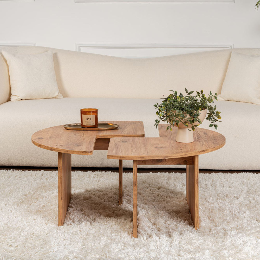 concept-usine-azus-table-basse-ronde-bois-90-cm-duo image 1