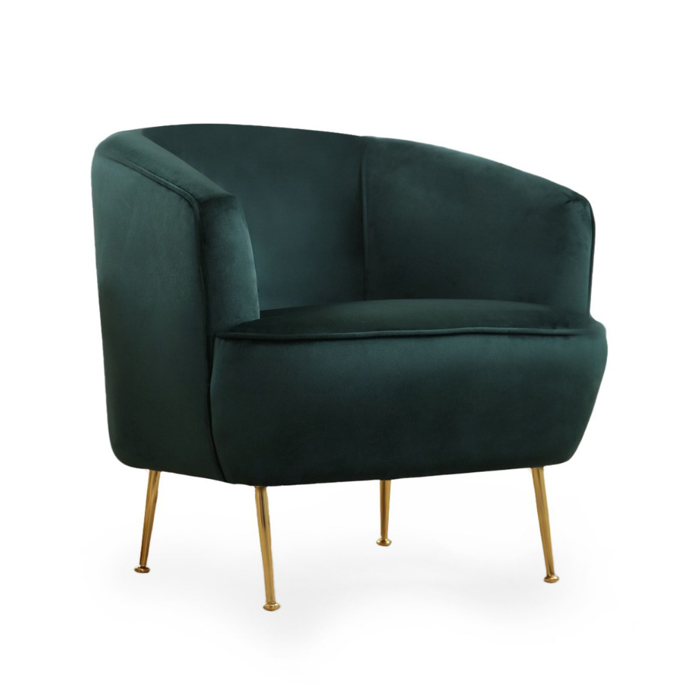 concept-usine-davis-fauteuil-velours-vert-pieds-dor-s-1-place image 4