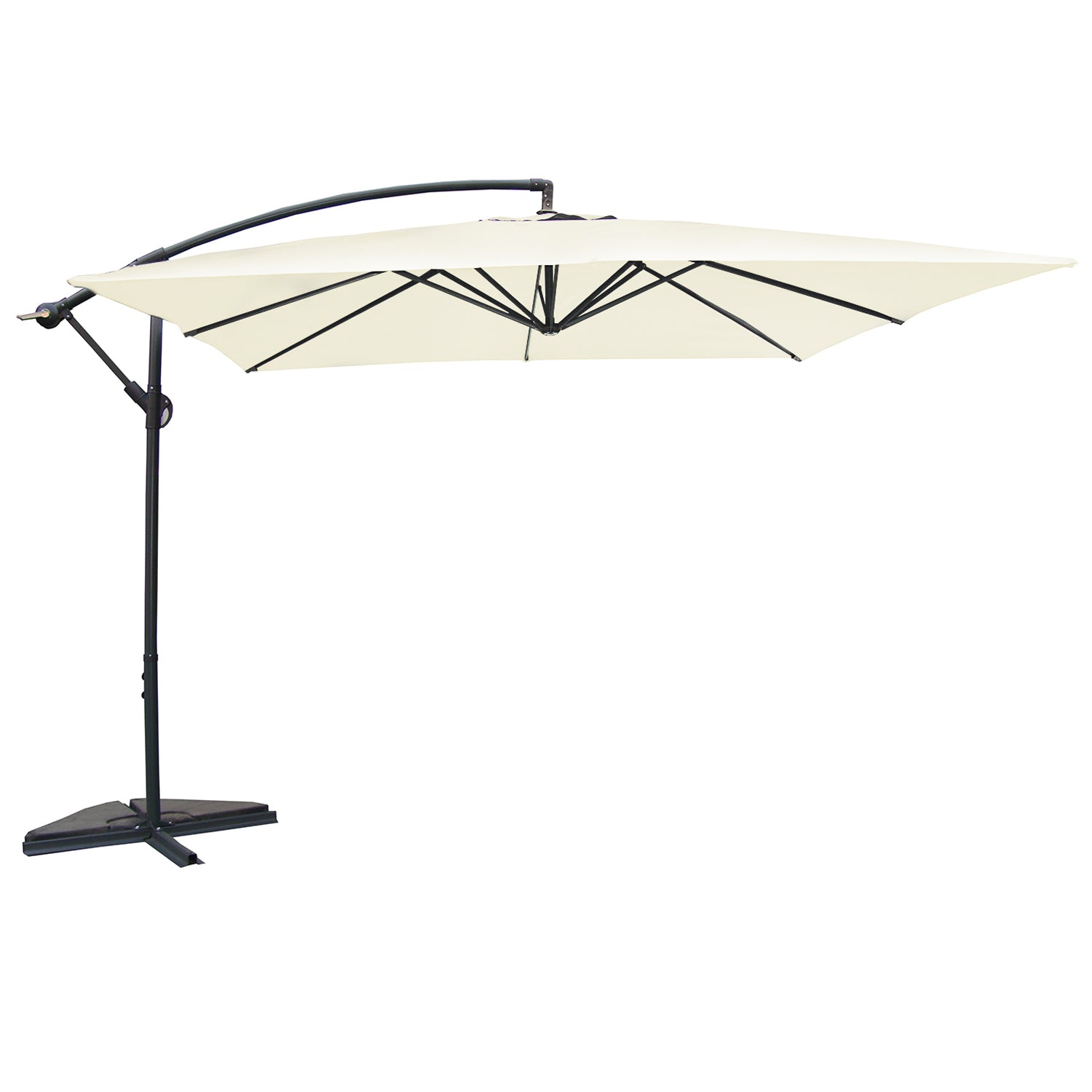 concept-usine-solenzara-parasol-d-port-gris-3x3-m-inclinable image 2
