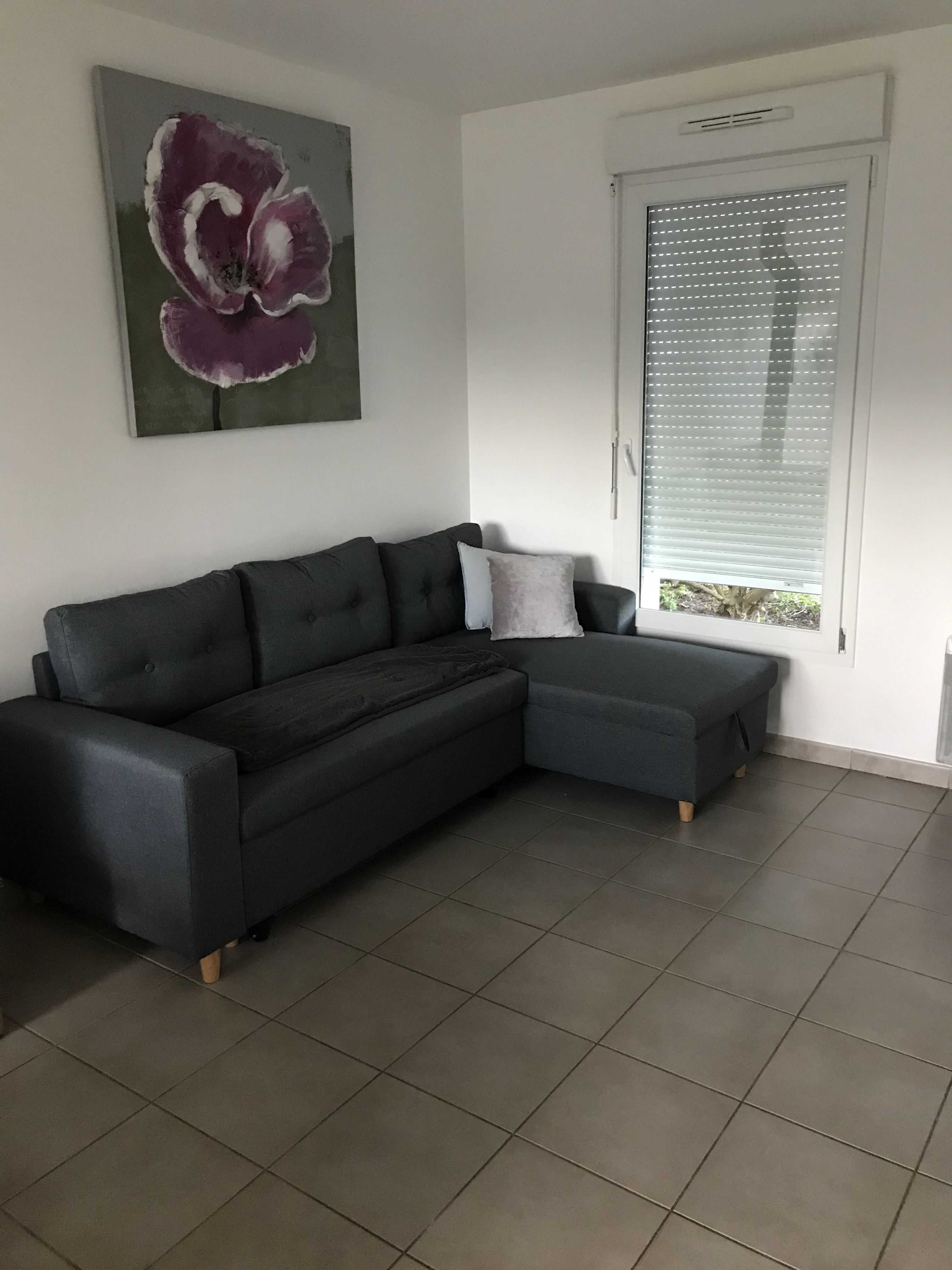 Tissu gris discret
