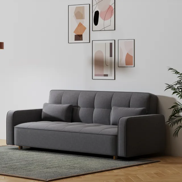 concept-usine-copenhague-canap-convertible-gris-3-places image 1