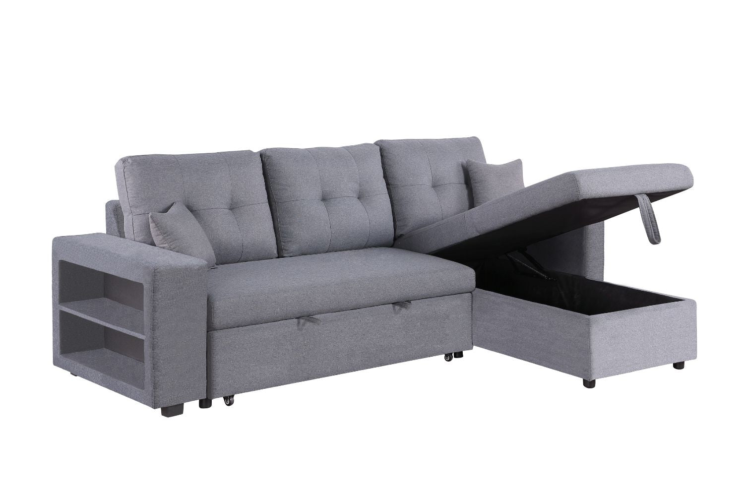 concept-usine-glasgow-canap-angle-convertible-gris-clair image 6