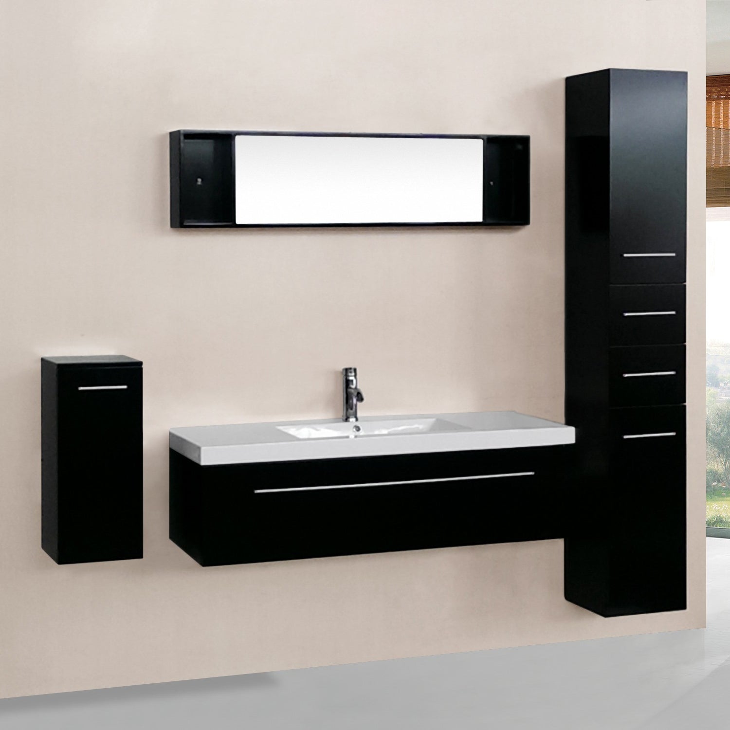 concept-usine-agathe-ensemble-salle-de-bain-noir-vasque-miroir image 1