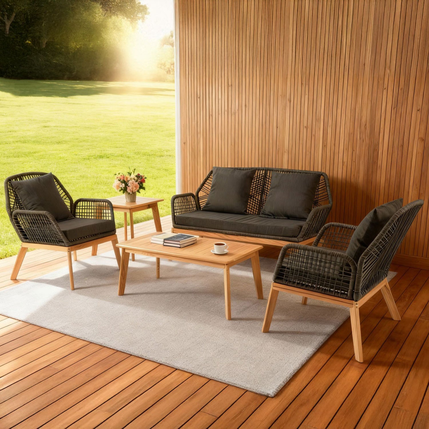 concept-usine-rosario-salon-de-jardin-4-places-gris-bois image 7
