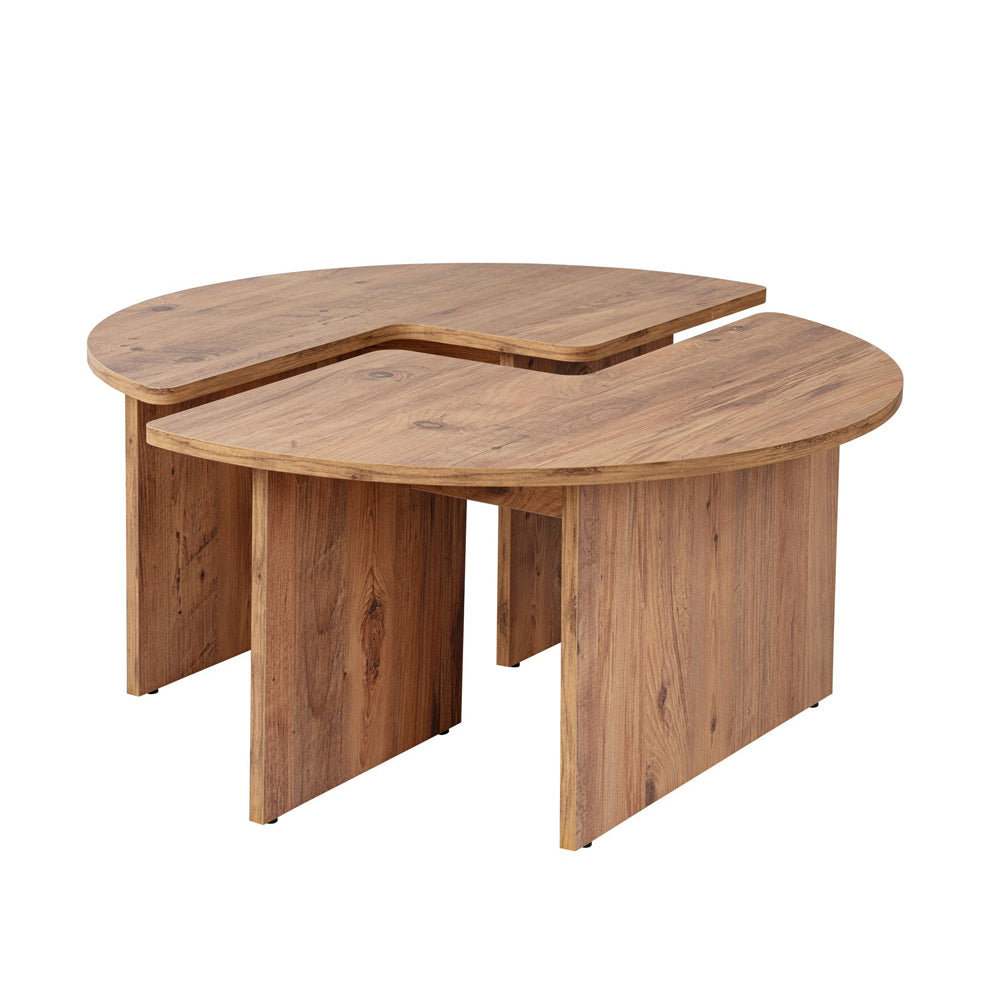 concept-usine-azus-table-basse-ronde-bois-90-cm-duo image 6