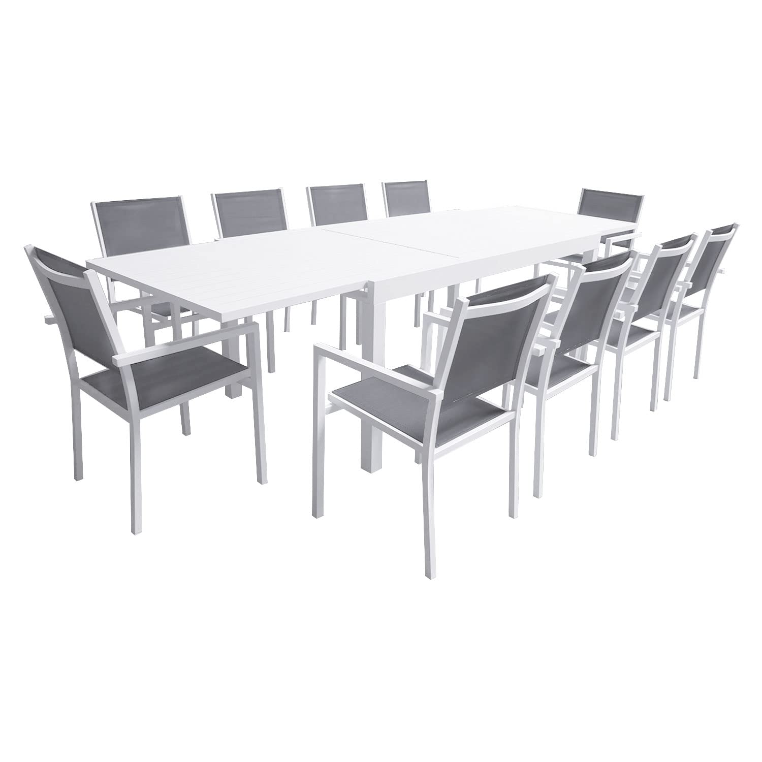 happy-garden-venezia-salon-jardin-extensible-10-places-blanc image 1